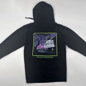 Goosebumps Horrorland Hoodie Halloween Sweatshirt Mens Medium Black Pullover